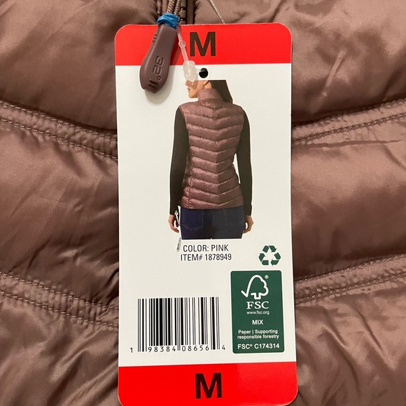32 Degrees Heat Pinkish-Brown color Quilted Puffer Vest | Size Medium - Picture 6 of 12